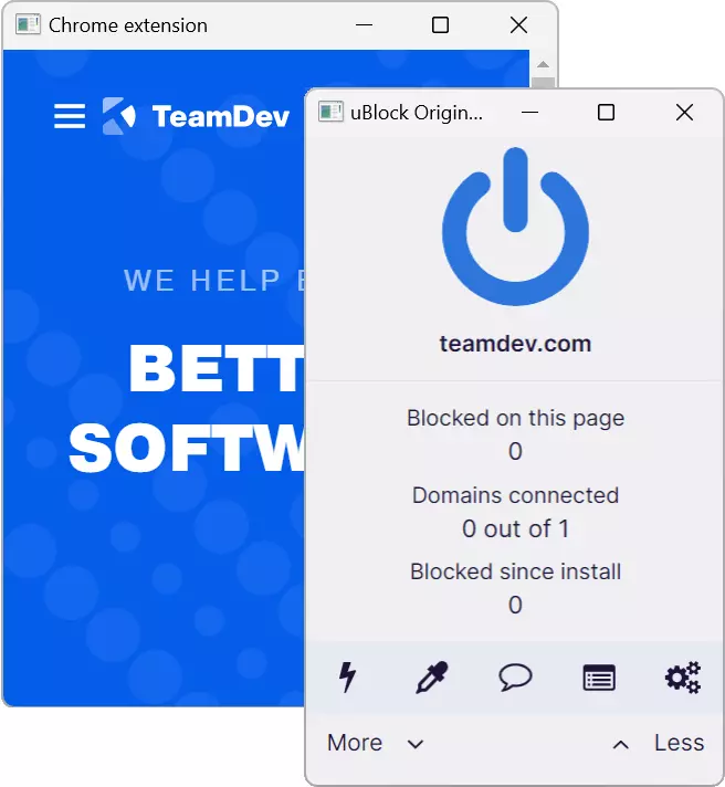 uBlock extension in DotNetBrowser