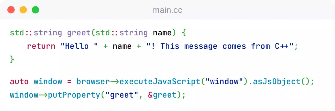 C++ code