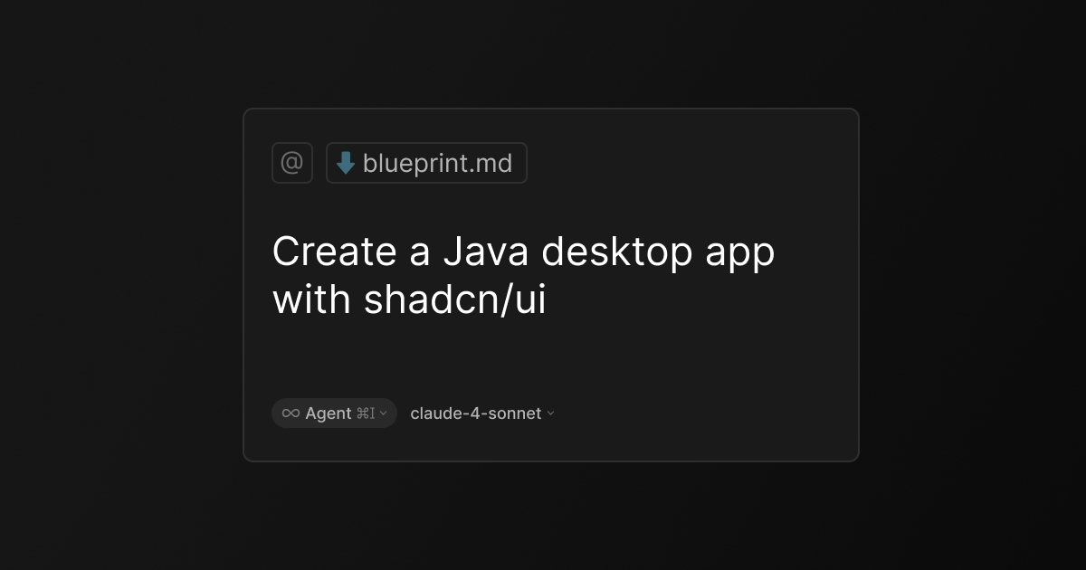 Java desktop app with React in a single prompt | Blog | JxBrowser