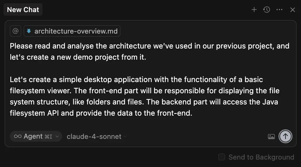 App from the prompt