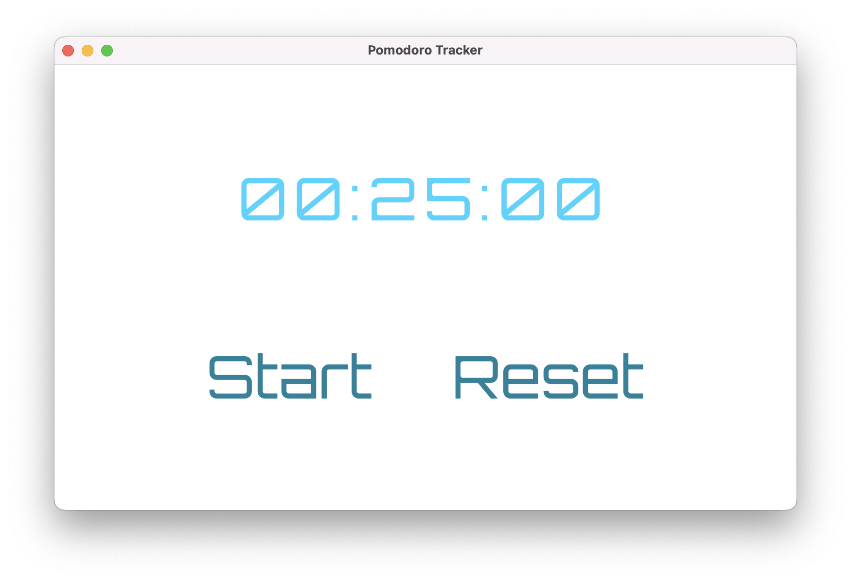 The launched example application