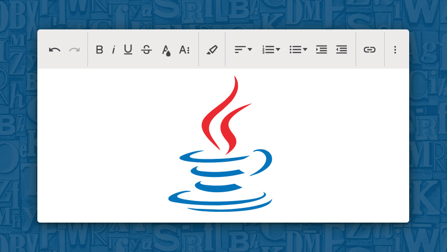 Rich text editors for Java