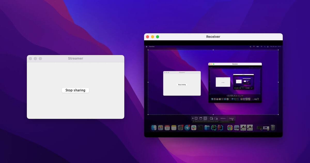Screen sharing in Java | Blog | JxBrowser