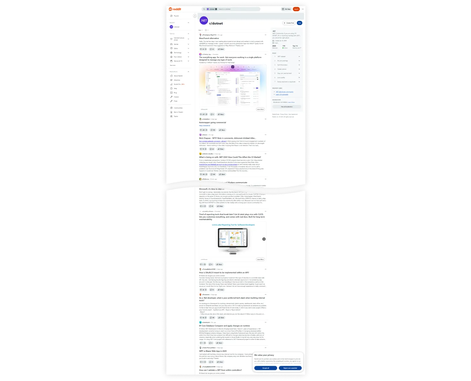 A full-height screenshot with page content