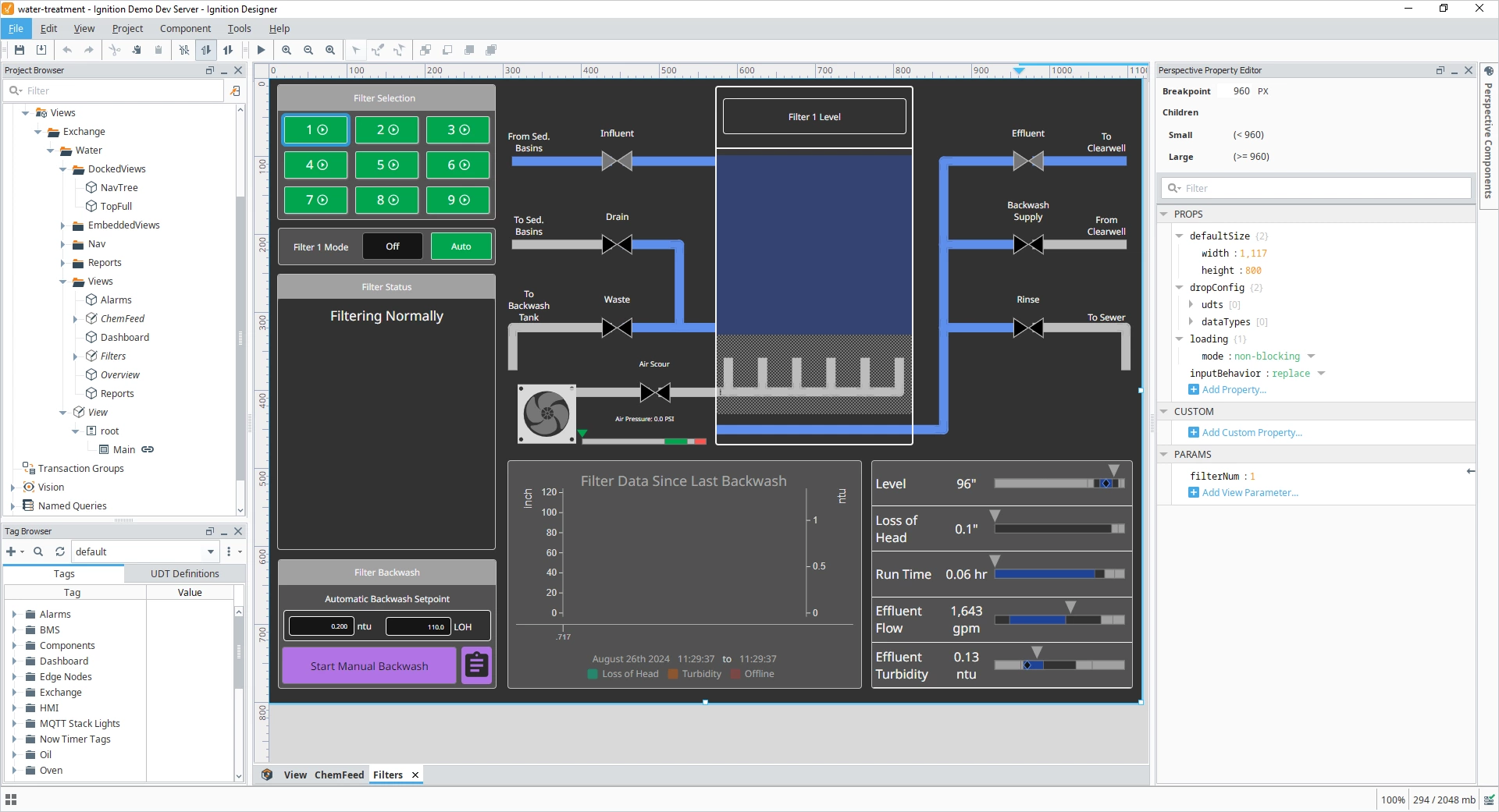 Demo of the Ignition Designer