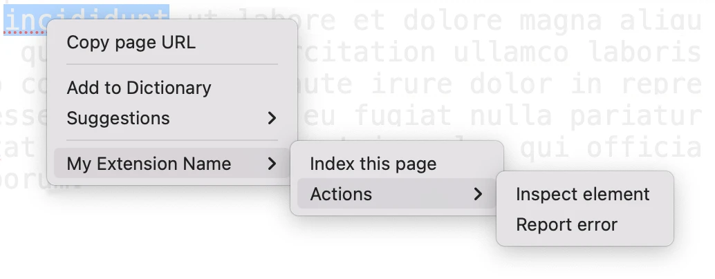 Custom context menu in SWT
