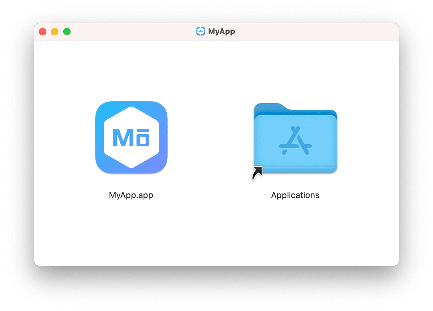 DMG installer on MōBrowser app